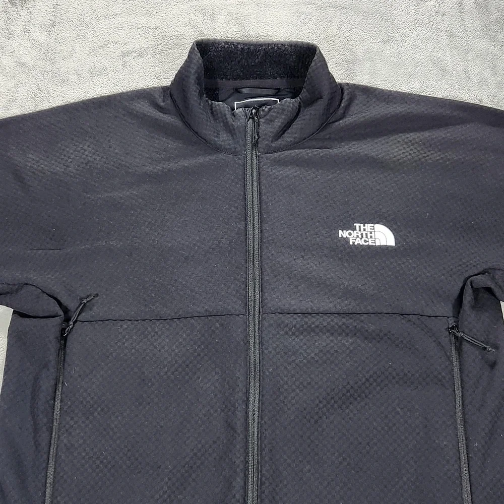 The North Face Jacket Mens Medium‎ Black Summit Series Fleece Lined Softshell